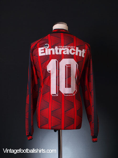 1995-96 Eintracht Frankfurt Home Shirt #10 L/S L Football Shirt