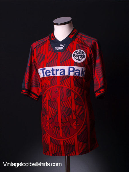 1995-96 Eintracht Frankfurt Home Shirt L Football Shirt