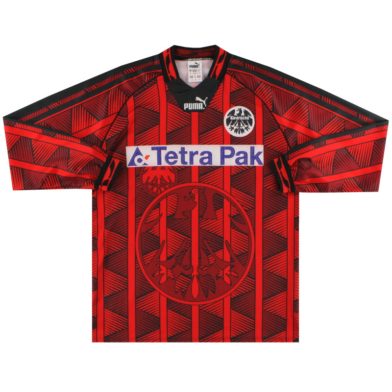 1995-96 Eintracht Frankfurt Puma Home Shirt L/S M Football Shirt