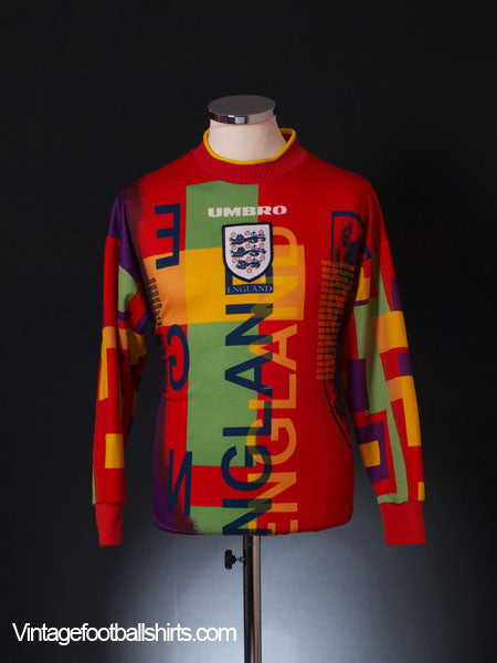 1995-96 England Goalkeeper Shirt Y Football Shirt