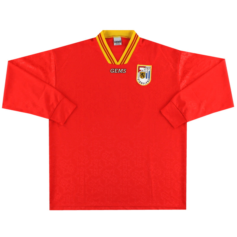 1995-96 F91 Dudelange Match Issue Home Shirt #15 L/S L Football Shirt