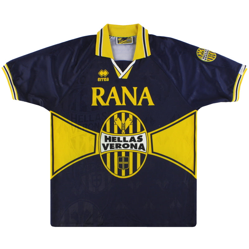 1995-96 Hellas Verona Errea Home Shirt XL Football Shirt