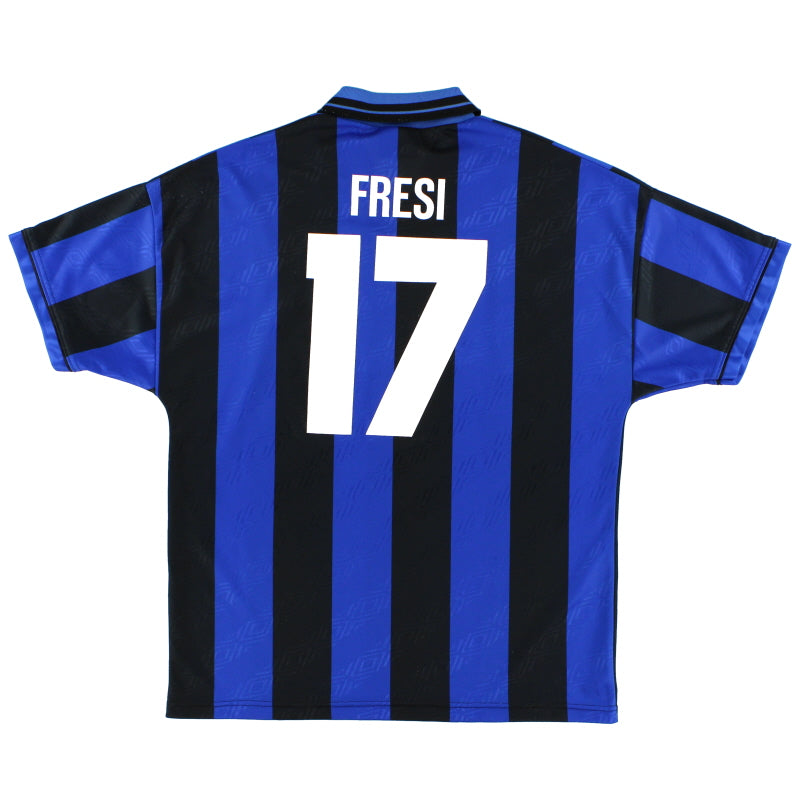 1995-96 Inter Milan Home Shirt Fresi #17 L Football Shirt