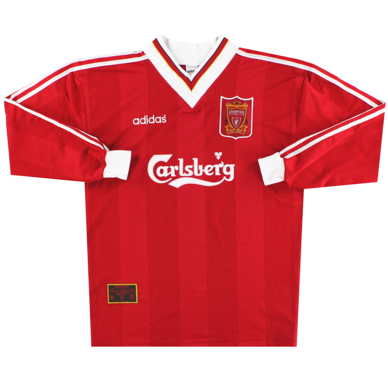 1995-96 Liverpool adidas Home Shirt L/S *Mint* XL Football Shirt