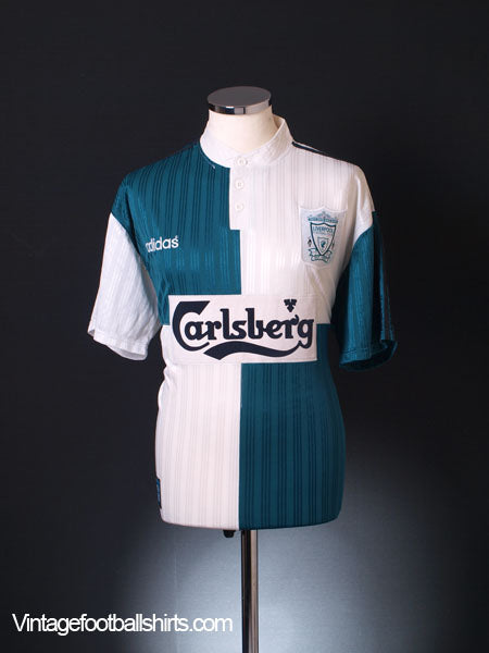 1995-96 Liverpool Away Shirt M Football Shirt