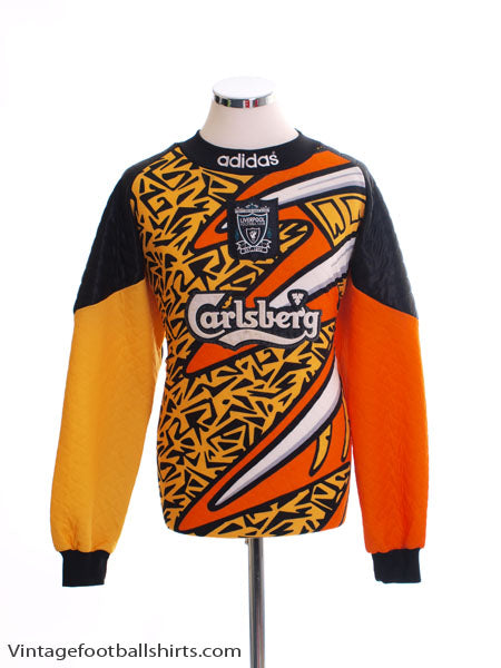 1995-96 Liverpool Goalkeeper Shirt L Football Shirt