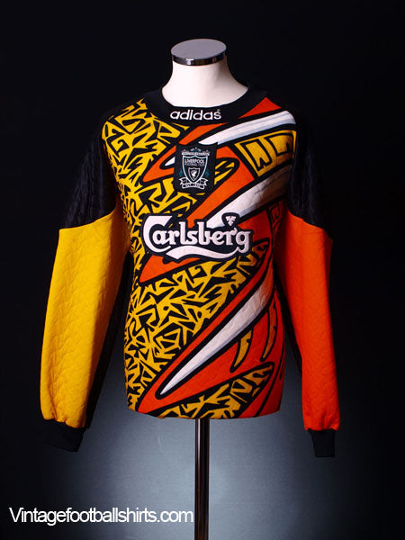 1995-96 Liverpool Home Shirt M Football Shirt