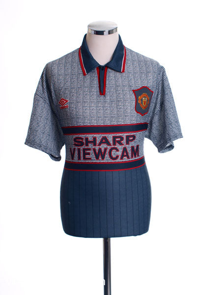 1995-96 Manchester United Away Shirt *Mint* L Football Shirt