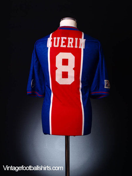 1995-96 Paris Saint-Germain Home Shirt Guerin #8 XL Football Shirt