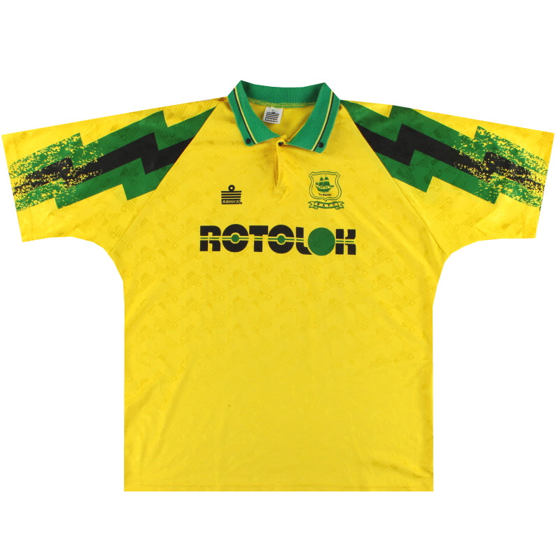 1995-96 Plymouth Admiral Away Shirt XL Football Shirt