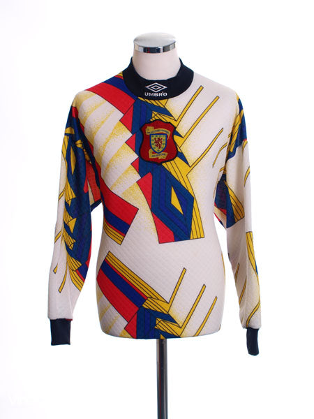 1995-96 Scotland Goalkeeper Shirt M Football Shirt