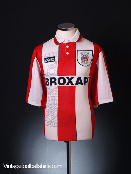 1995-96 Stoke City Home Shirt *Mint* L Football Shirt