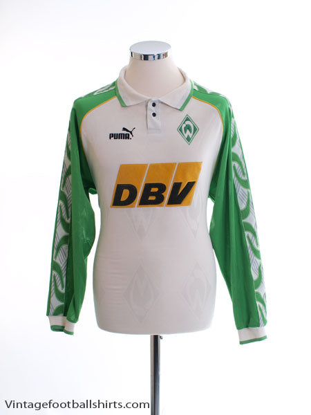 1995-96 Werder Bremen Home Shirt L/S S Football Shirt