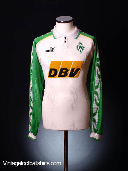 1995-96 Werder Bremen Home Shirt L/S L Football Shirt
