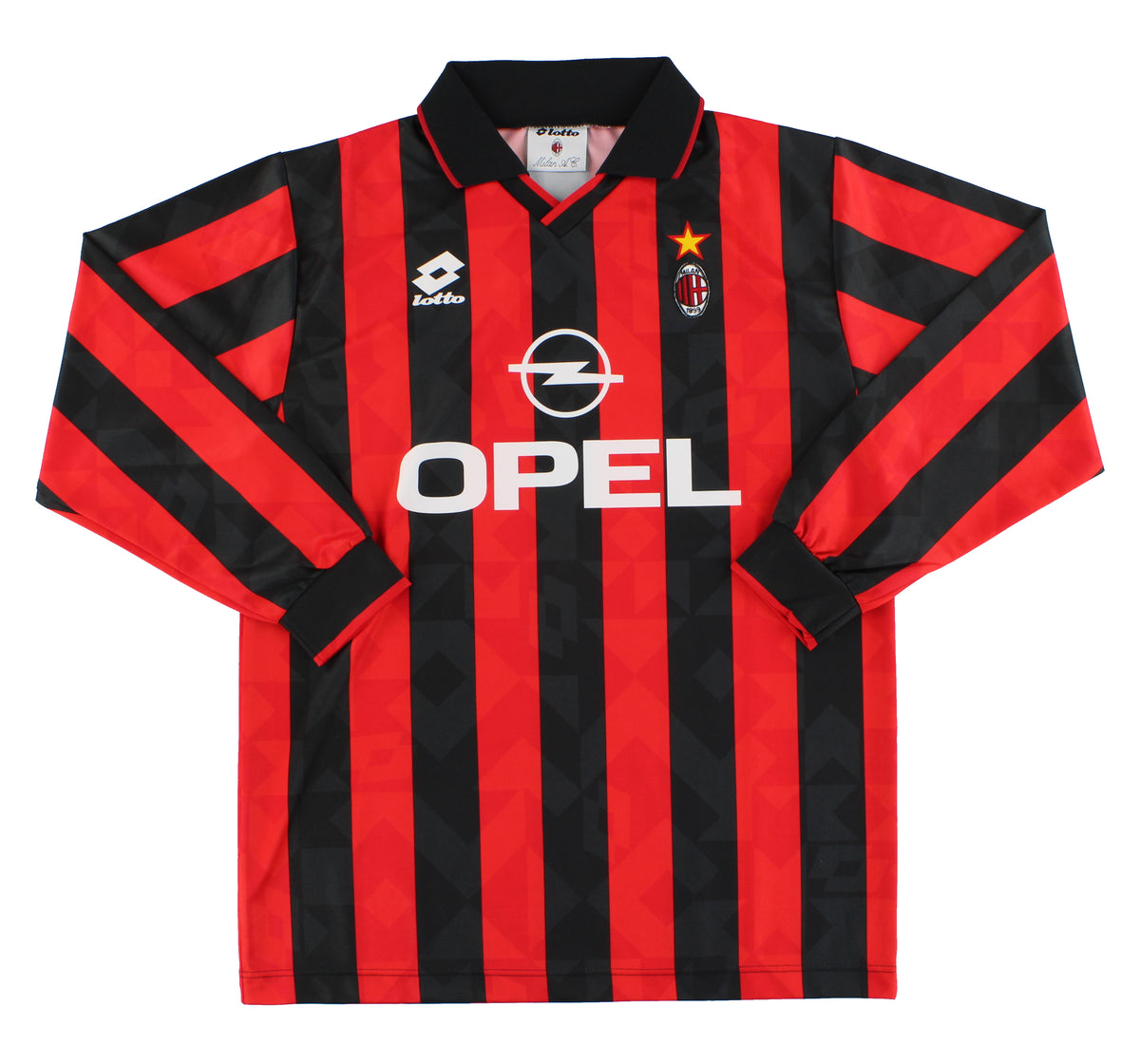 1995-96 AC Milan Lotto Home Shirt L/S L
