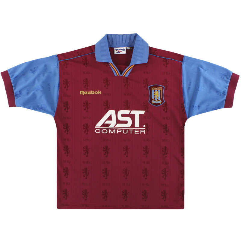 1995-97 Aston Villa Reebok Home Shirt XL Football Shirt