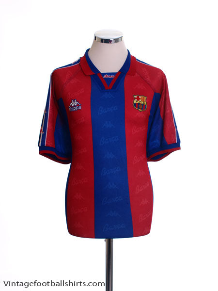1995-97 Barcelona Home Shirt L Football Shirt