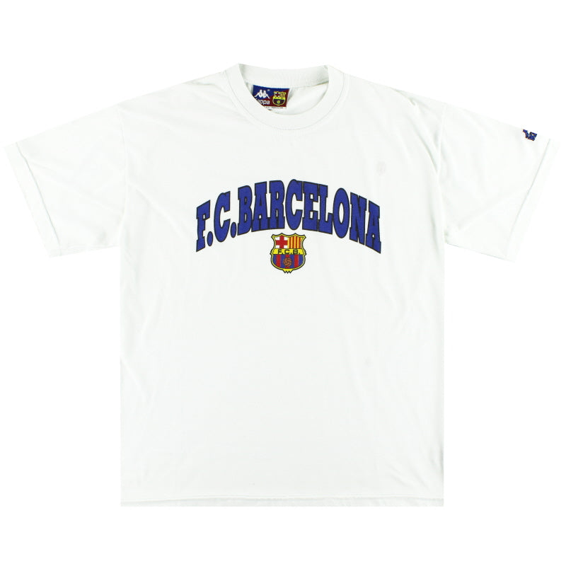 1995-97 Barcelona Kappa Graphic Tee XL T-Shirt