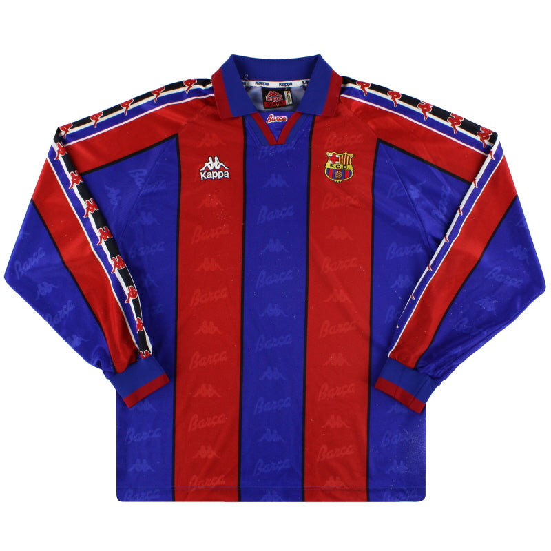 1995-97 Barcelona Kappa Home Shirt L/S L Football Shirt