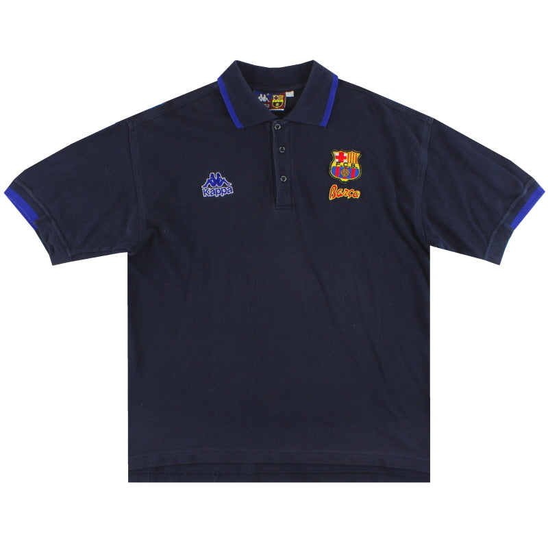 1995-97 Barcelona Kappa Polo Shirt L Polo Shirt