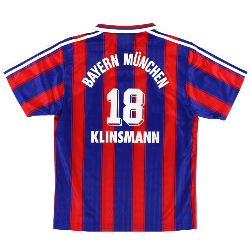 1995-97 Bayern Munich Home Shirt Klinsmann #18 M Football Shirt