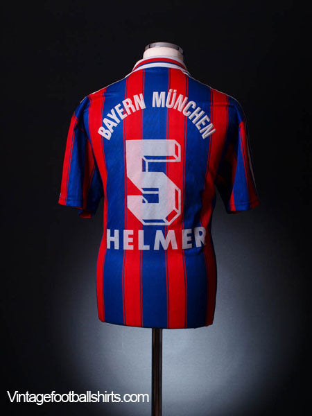 1995-97 Bayern Munich Home Shirt Helmer #5 L Football Shirt