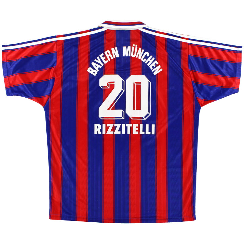 1995-97 Bayern Munich Home Shirt Rizzitelli #20 XL Football Shirt