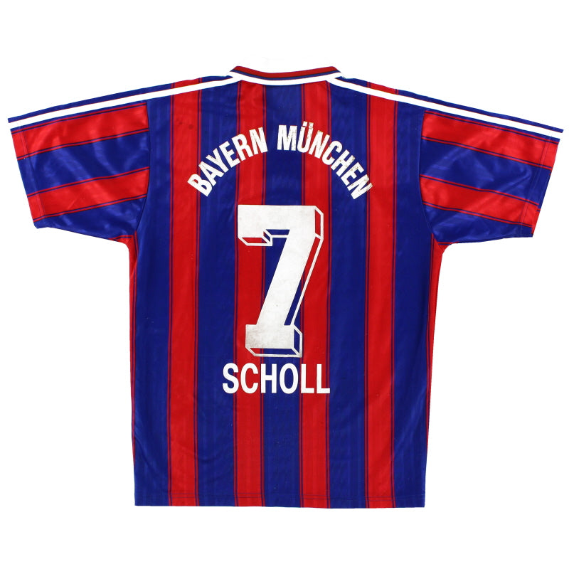 1995-97 Bayern Munich Home Shirt Scholl #7 S Football Shirt