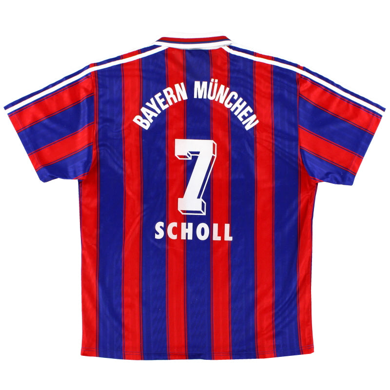 1995-97 Bayern Munich Home Shirt Scholl #7 XL Football Shirt