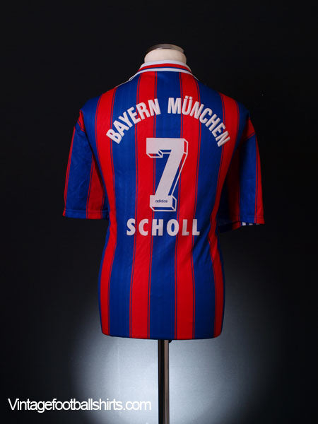 1995-97 Bayern Munich Home Shirt Scholl #7 XXL Football Shirt