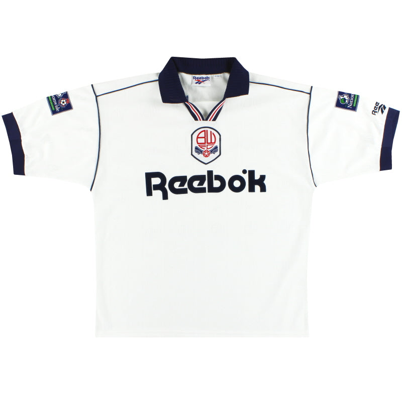 1995-97 Bolton Reebok Home Shirt L Football Shirt