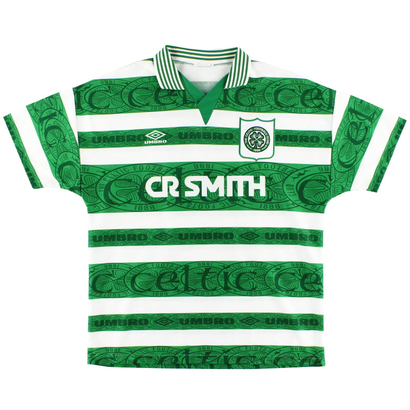 1995-97 Celtic Umbro Home Shirt L Football Shirt