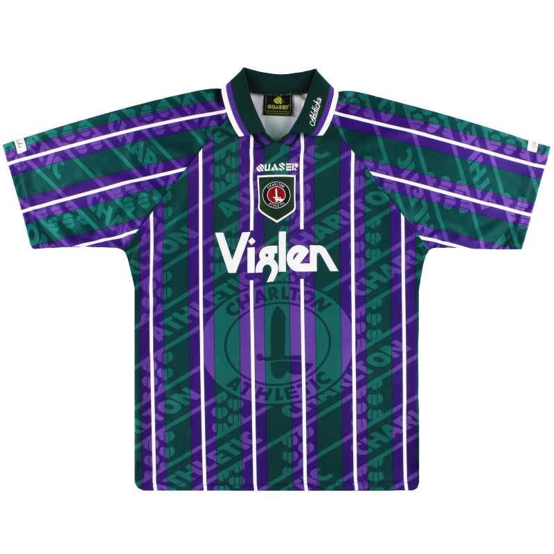 1995-97 Charlton Quaser Third Shirt L Football Shirt