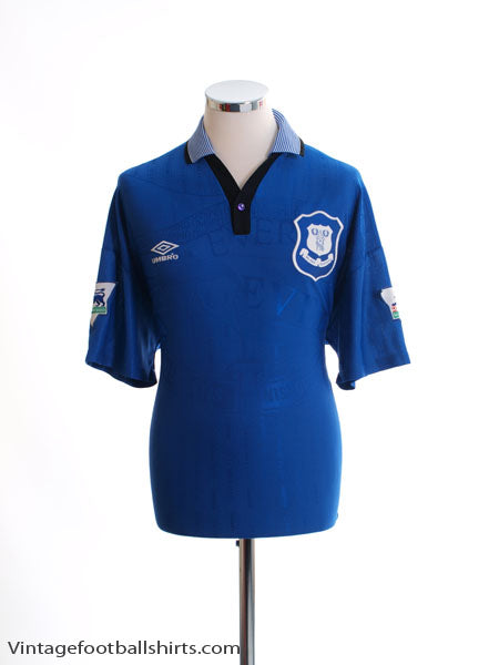 1995-97 Everton Home Shirt L Football Shirt
