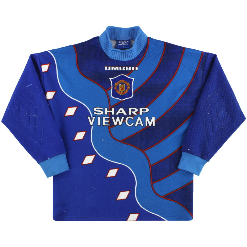 1995-97 Manchester United Umbro Goalkeeper Shirt M Football Shirt