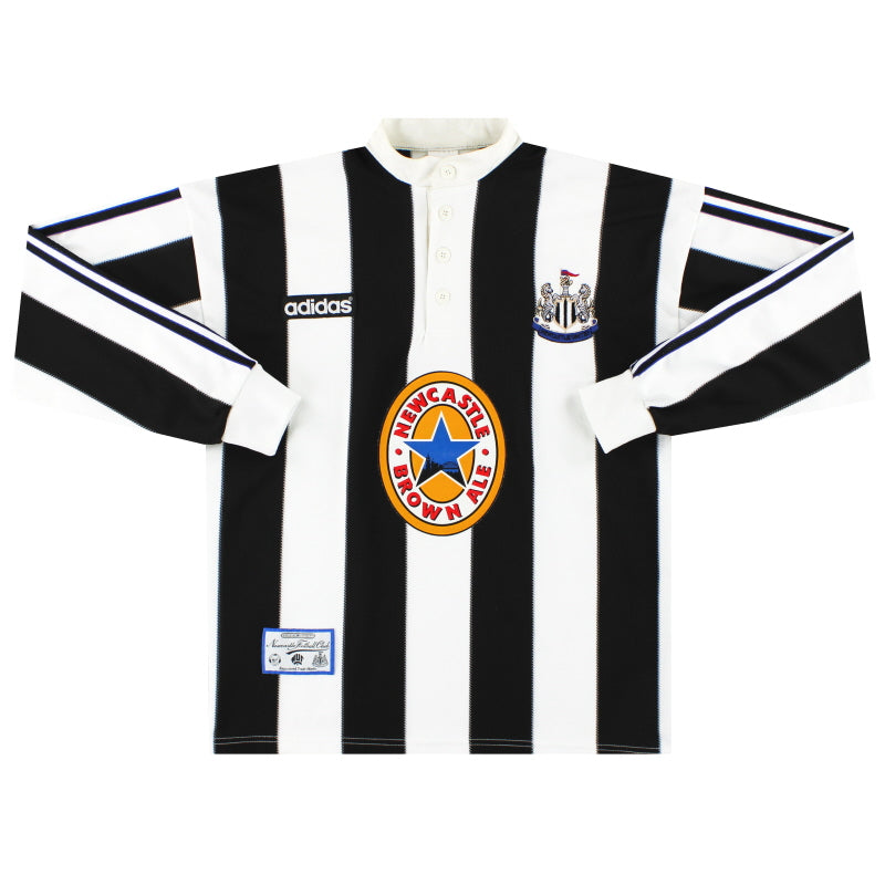 1995-97 Newcastle adidas Home Shirt L/S M Football Shirt