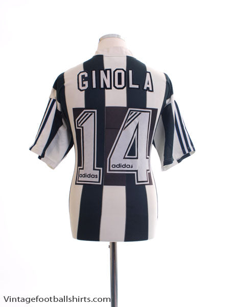 1995-97 Newcastle Home Shirt Ginola #14 L Football Shirt