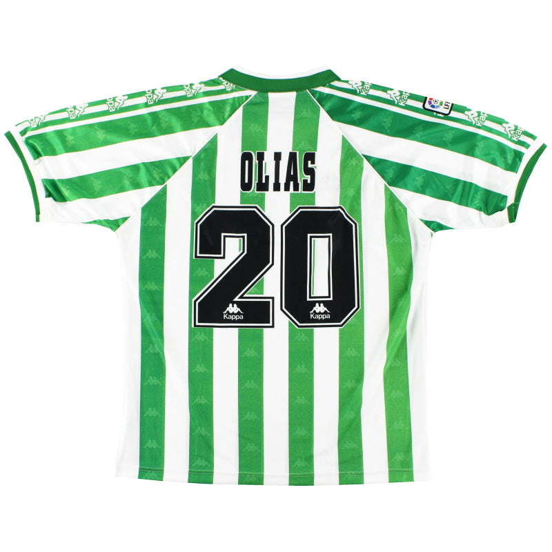 1995-97 Real Betis Match Issue Home Shirt Olias #20 XL Football Shirt