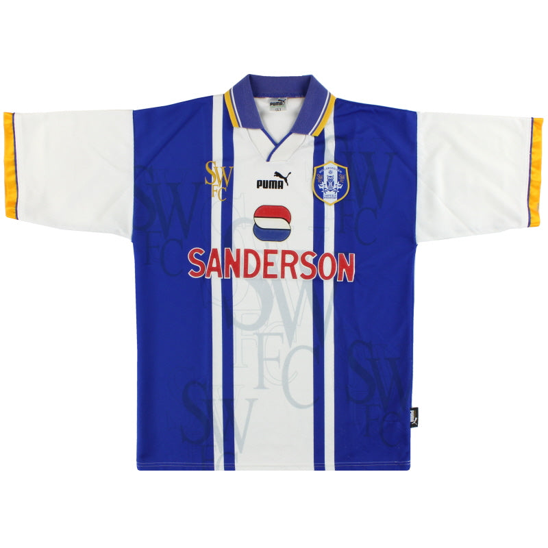 1995-97 Sheffield Wednesday Puma Home Shirt L Football Shirt