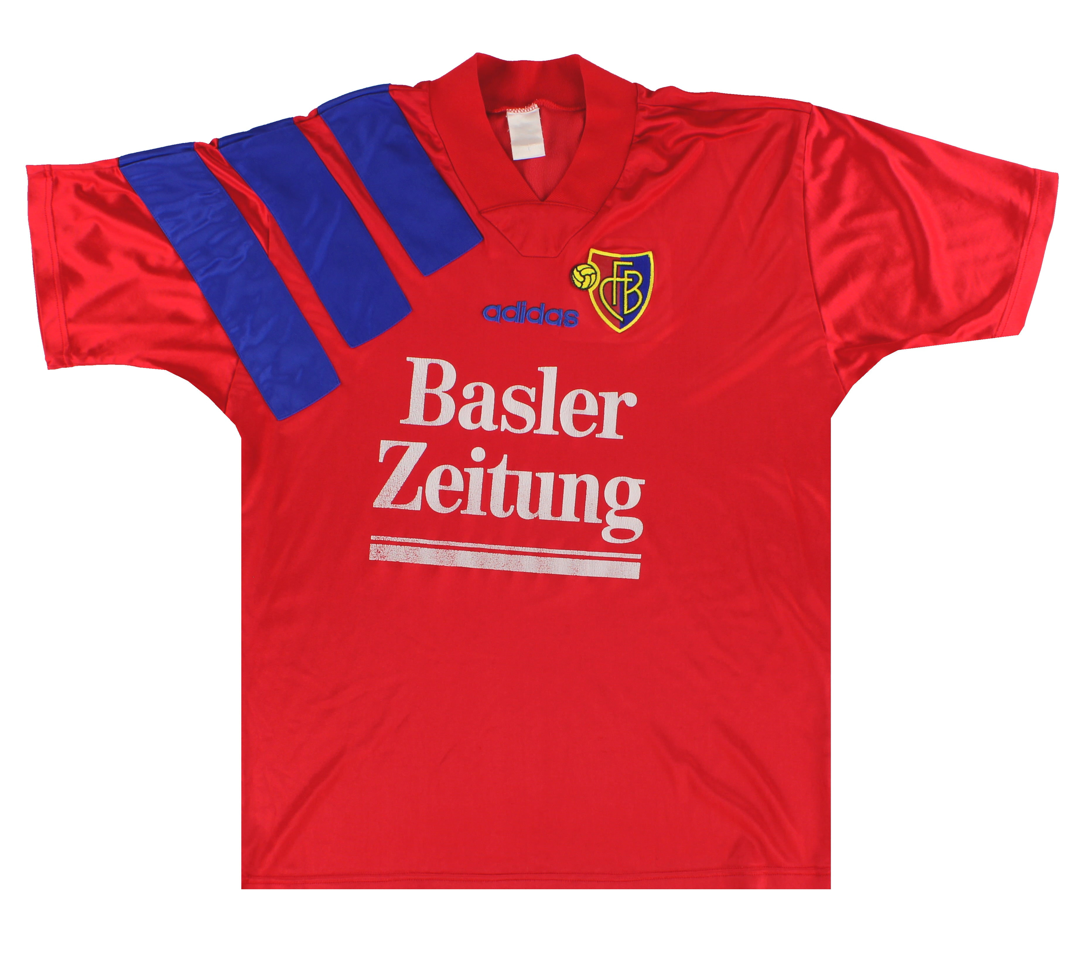1995-97 FC Basel adidas Home Shirt L