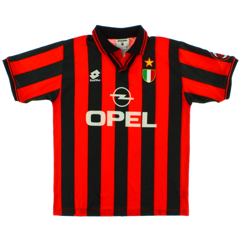 1996-97 AC Milan Home Shirt M Football Shirt