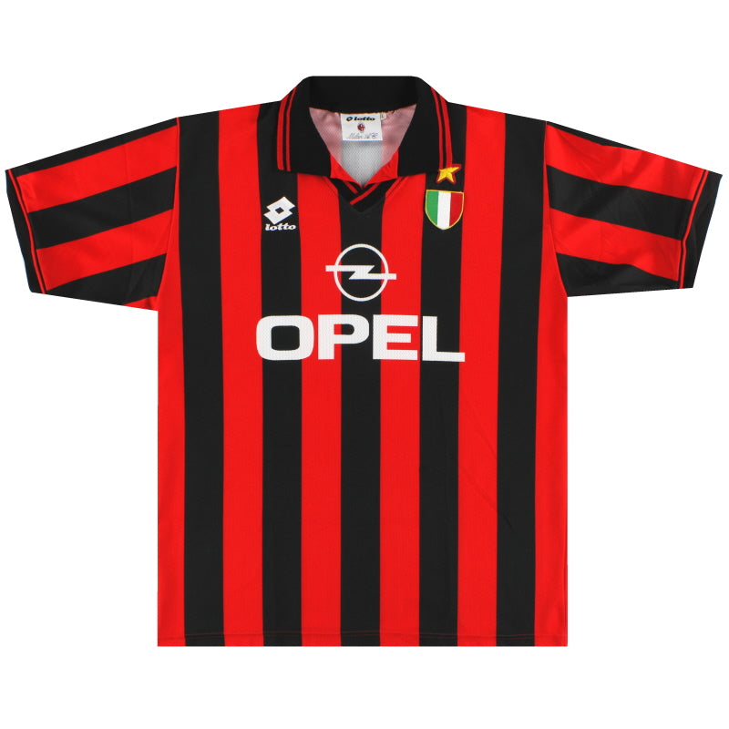 1996-97 AC Milan Lotto Home Shirt *Mint* L Football Shirt