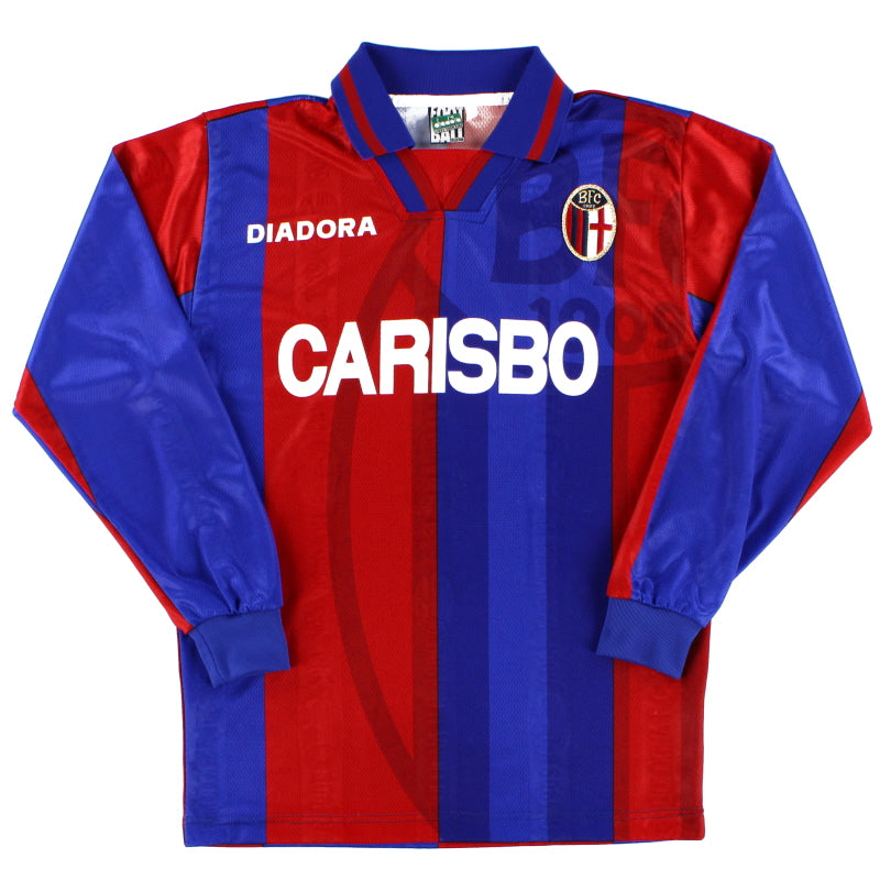 1996-97 Bologna Diadora Home Shirt L/S S Football Shirt