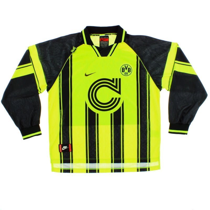 1996-97 Borussia Dortmund CL Home Shirt L/S XL Football Shirt