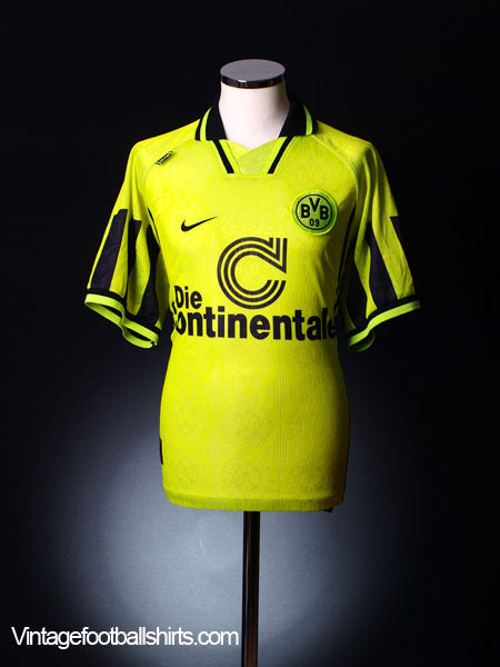 1996-97 Borussia Dortmund Home Shirt M Football Shirt