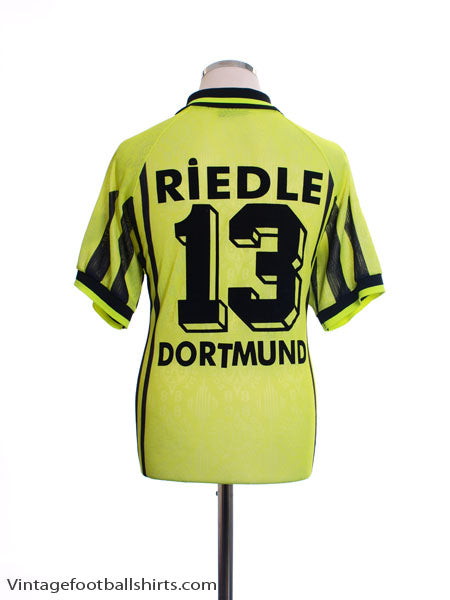 1996-97 Borussia Dortmund Home Shirt Riedle #13 M Football Shirt