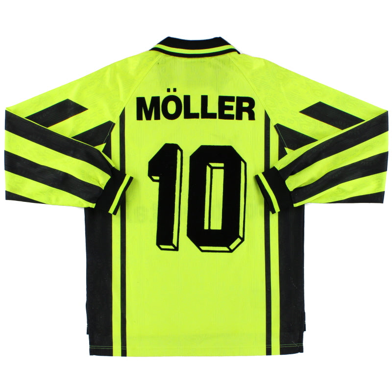 1996-97 Borussia Dortmund Home Shirt Moller #10 L/S S Football Shirt