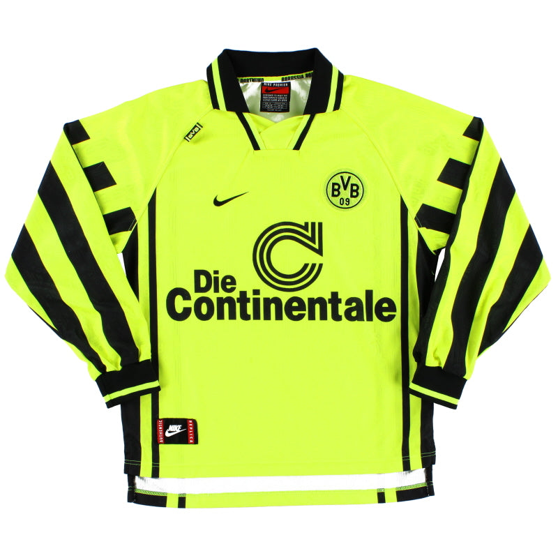 1996-97 Borussia Dortmund Home Shirt L/S S Football Shirt