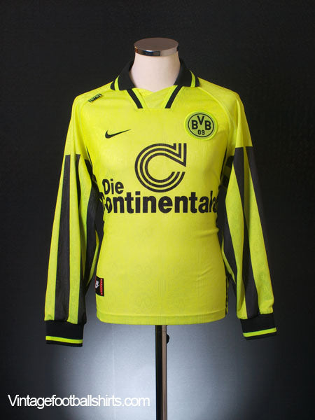 1996-97 Borussia Dortmund Home Shirt L/S XL Football Shirt