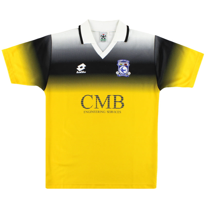 1996-97 Cardiff City Lotto Away Shirt L Football Shirt